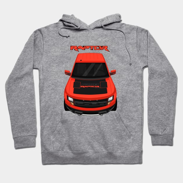 Ford F150 SVT Raptor 2010-2014 - Orange and Black Hoodie by V8social